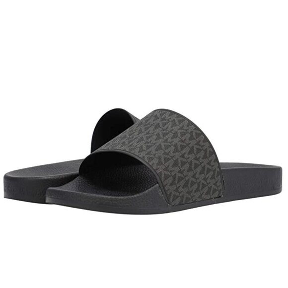 MICHAEL KORS MENS Jake Logo Slide Sandal - Picture 1 of 7